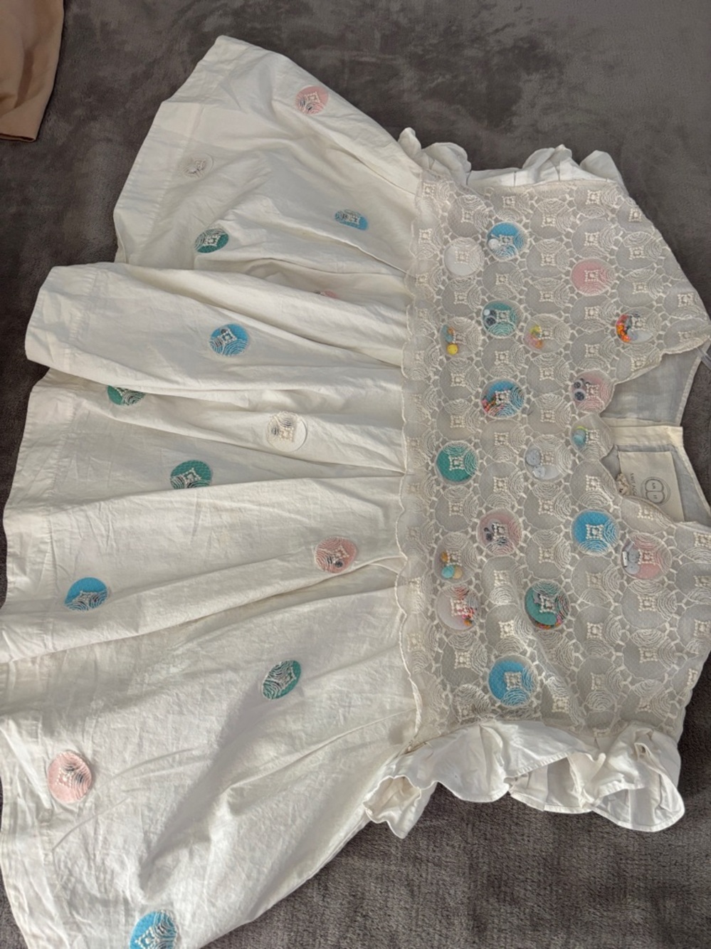 Amid Aggarwal Carousel Lace Swing Top Size 14 By Anthropologie - Picture 11 of 16